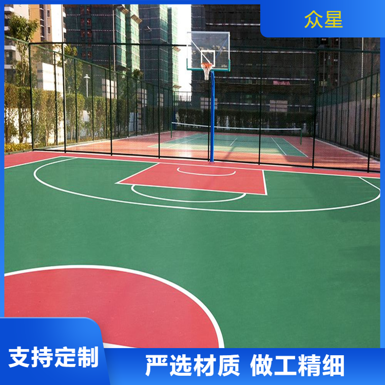 武汉市塑胶跑道篮球场硅PU - 价格